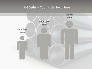 Close Up Pipeline Stainless PowerPoint Template