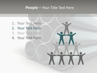 Close Up Pipeline Stainless PowerPoint Template