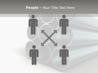 Close Up Pipeline Stainless PowerPoint Template