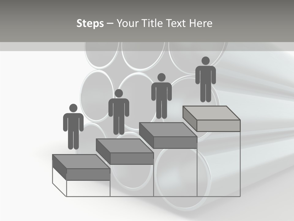 Close Up Pipeline Stainless PowerPoint Template