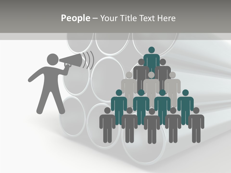 Close Up Pipeline Stainless PowerPoint Template