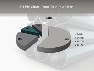 Close Up Pipeline Stainless PowerPoint Template