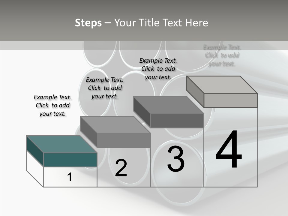Close Up Pipeline Stainless PowerPoint Template