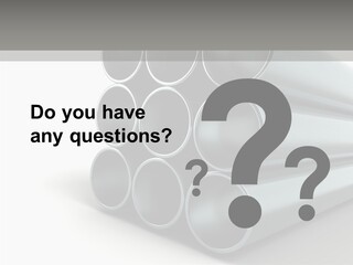 Close Up Pipeline Stainless PowerPoint Template