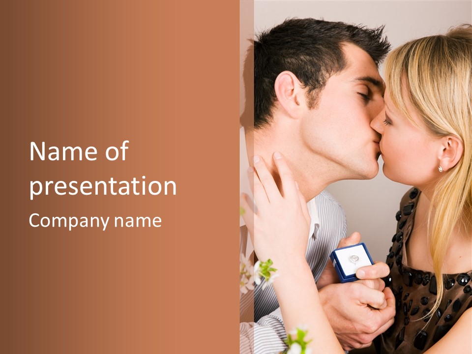 Woman Couple Happiness PowerPoint Template