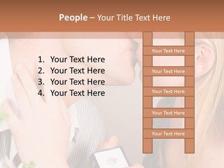 Woman Couple Happiness PowerPoint Template