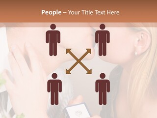 Woman Couple Happiness PowerPoint Template