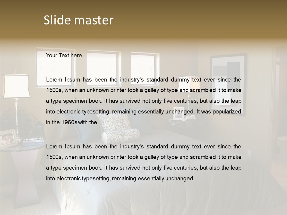 Fashion Home Inside PowerPoint Template