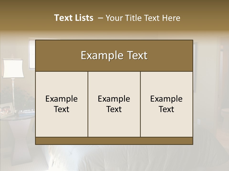 Fashion Home Inside PowerPoint Template