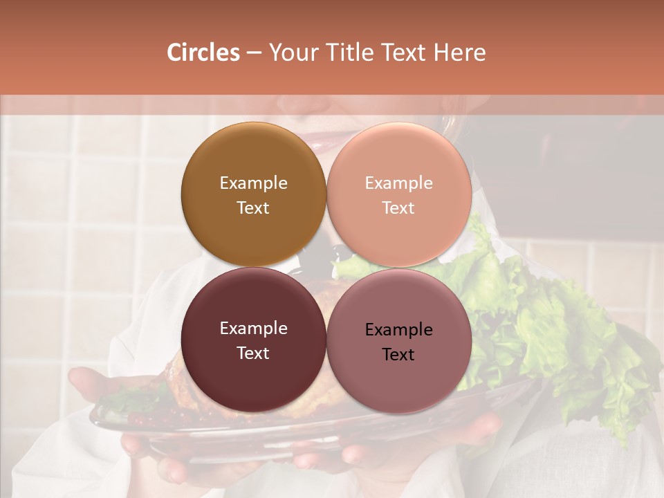 Woman Hat Salad PowerPoint Template
