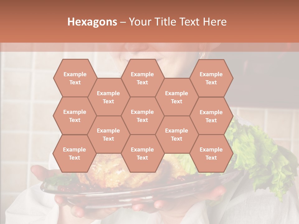 Woman Hat Salad PowerPoint Template