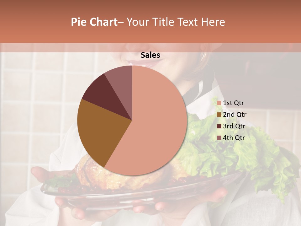 Woman Hat Salad PowerPoint Template