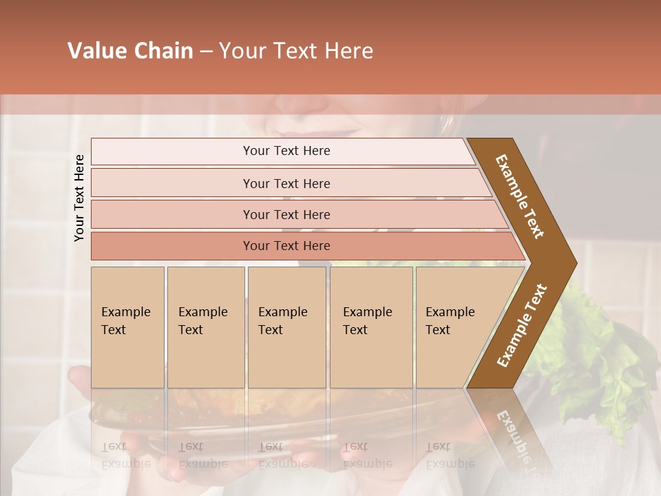 Woman Hat Salad PowerPoint Template