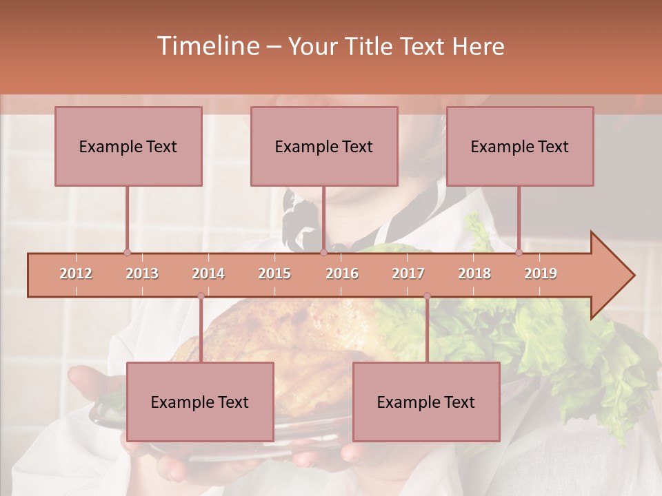 Woman Hat Salad PowerPoint Template