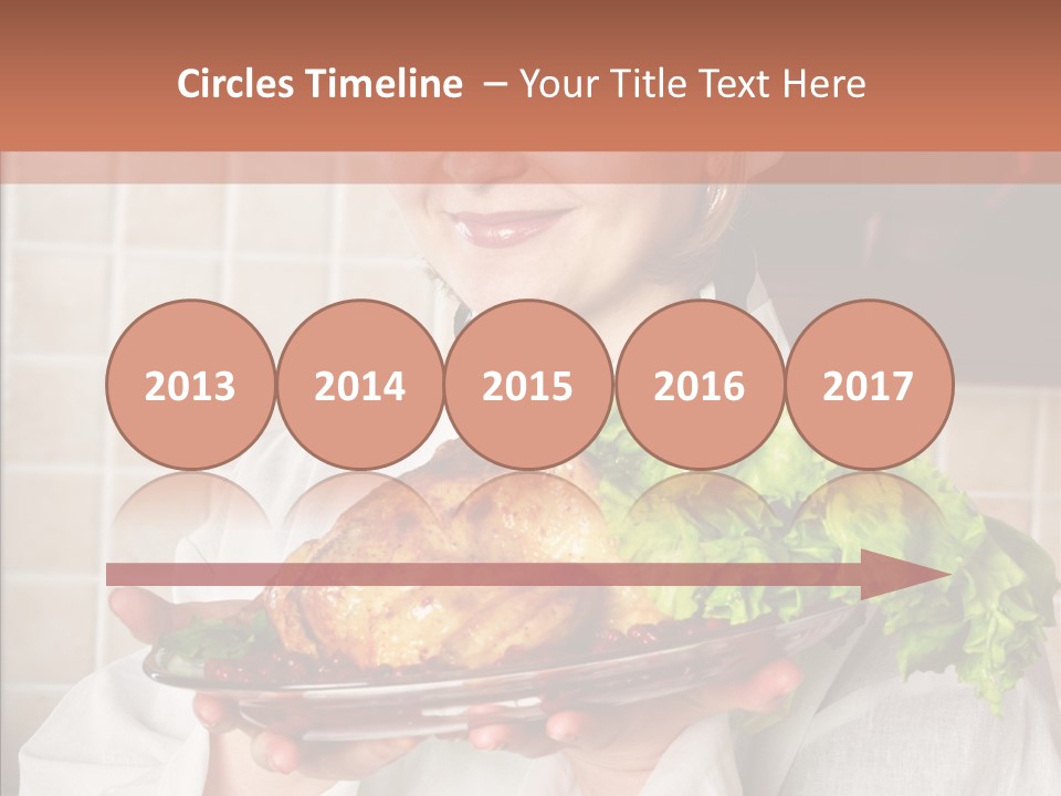 Woman Hat Salad PowerPoint Template