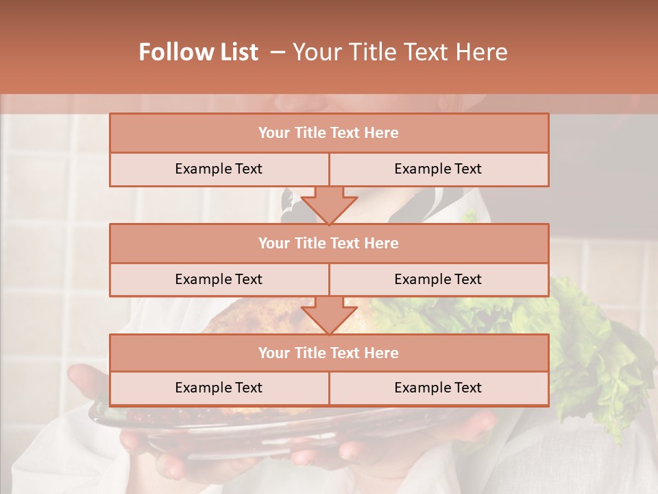 Woman Hat Salad PowerPoint Template