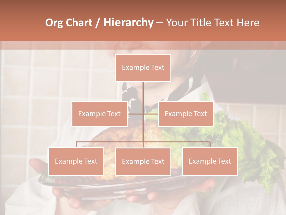 Woman Hat Salad PowerPoint Template