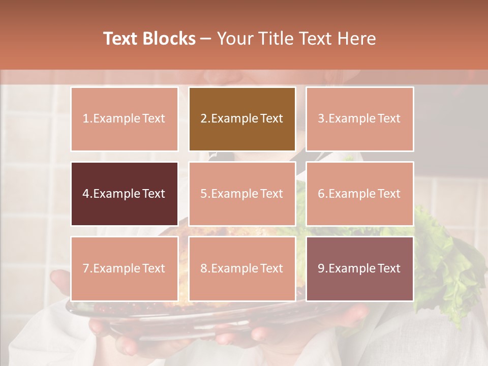 Woman Hat Salad PowerPoint Template