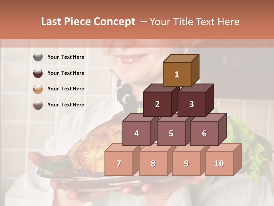 Woman Hat Salad PowerPoint Template