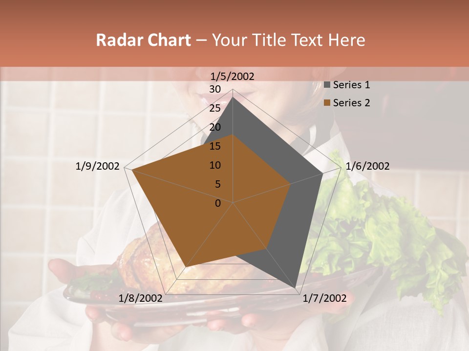 Woman Hat Salad PowerPoint Template