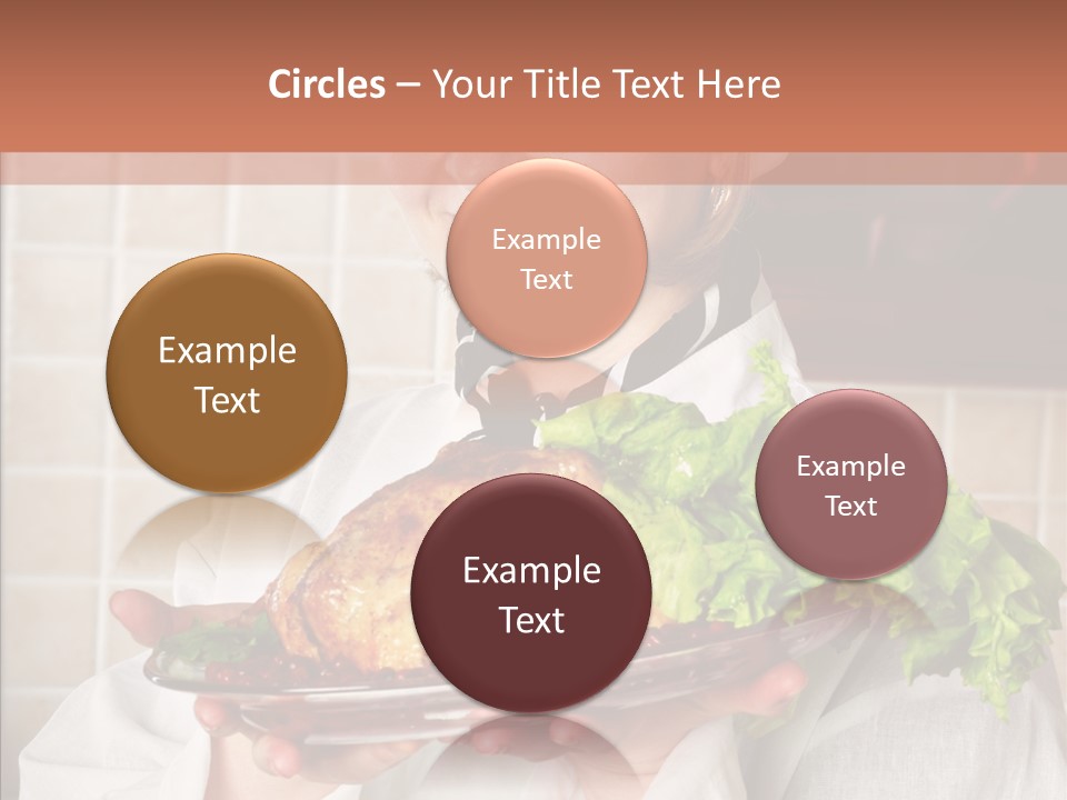 Woman Hat Salad PowerPoint Template