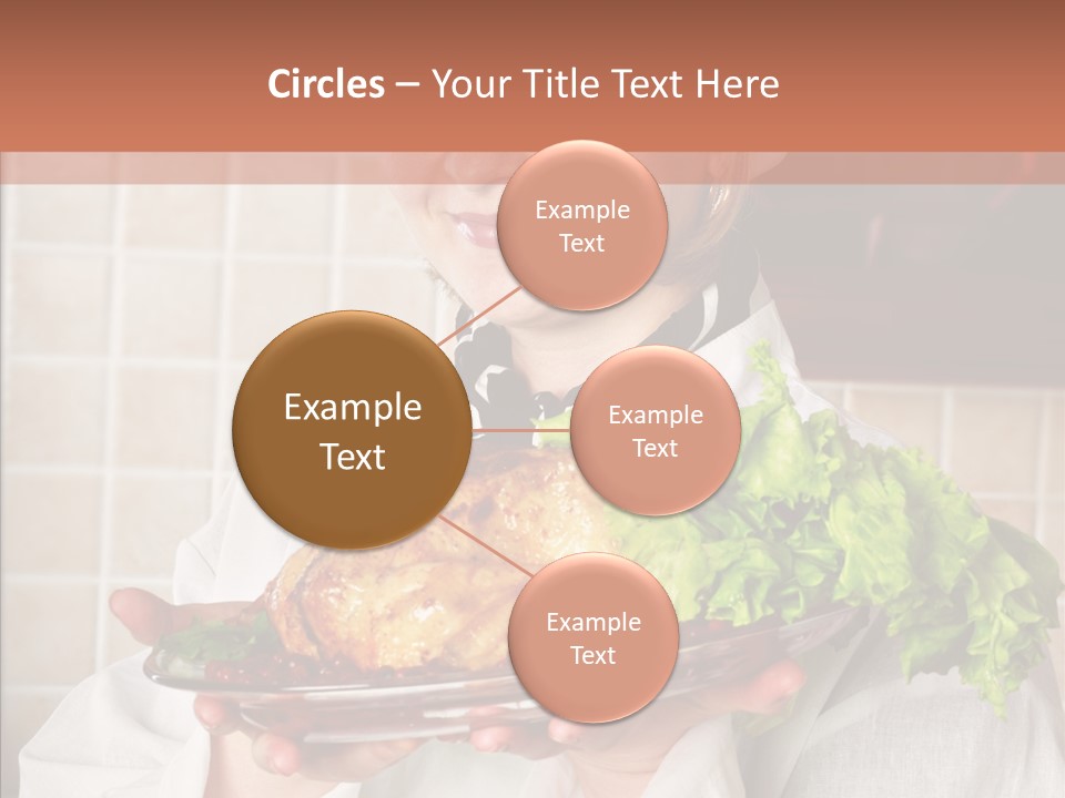 Woman Hat Salad PowerPoint Template