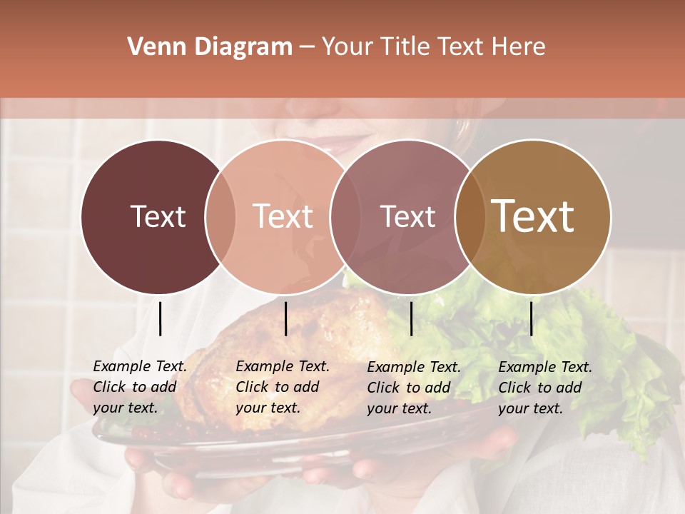 Woman Hat Salad PowerPoint Template