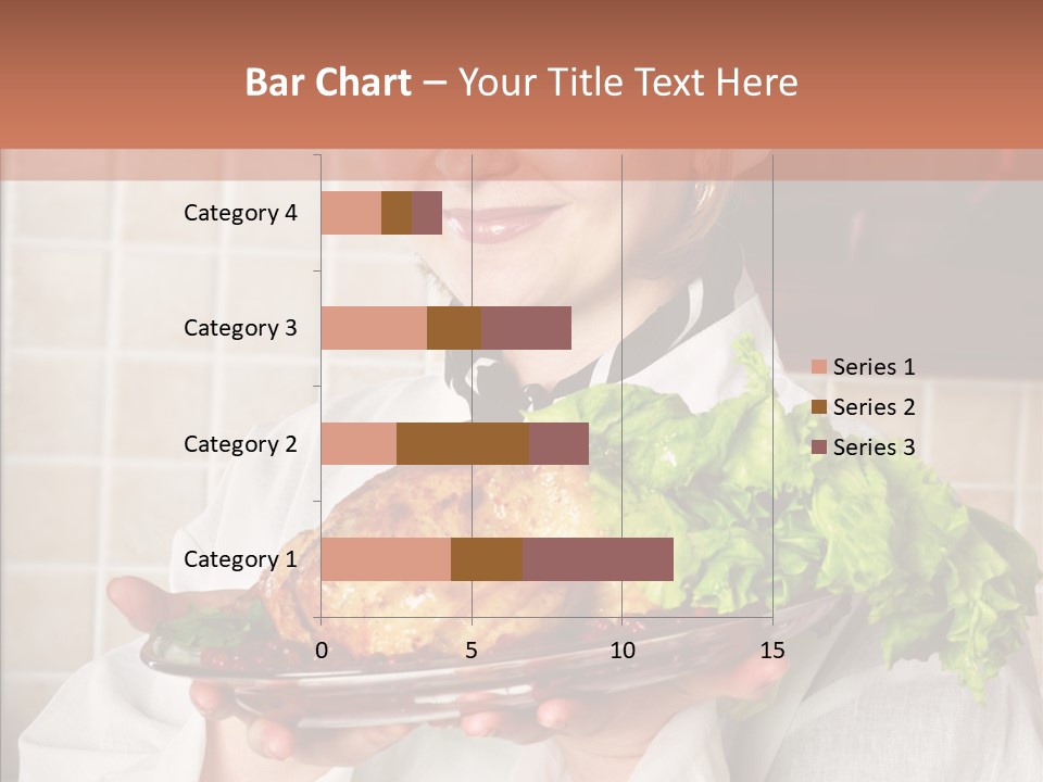 Woman Hat Salad PowerPoint Template