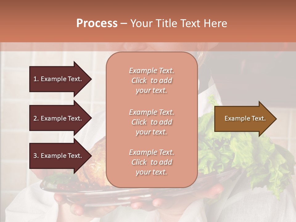 Woman Hat Salad PowerPoint Template