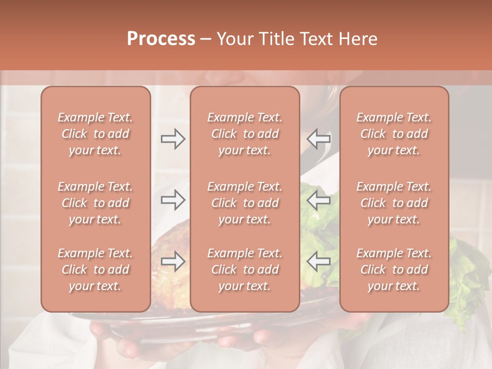 Woman Hat Salad PowerPoint Template