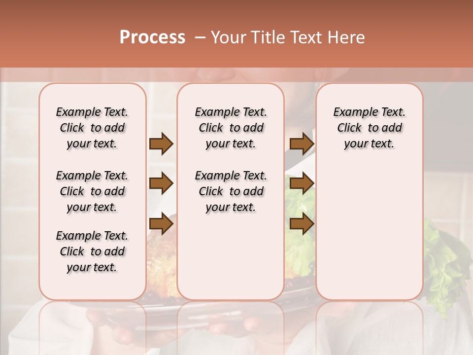 Woman Hat Salad PowerPoint Template