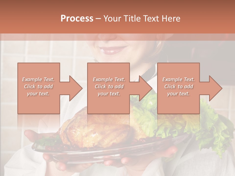 Woman Hat Salad PowerPoint Template