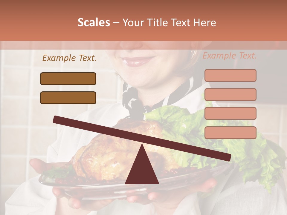 Woman Hat Salad PowerPoint Template