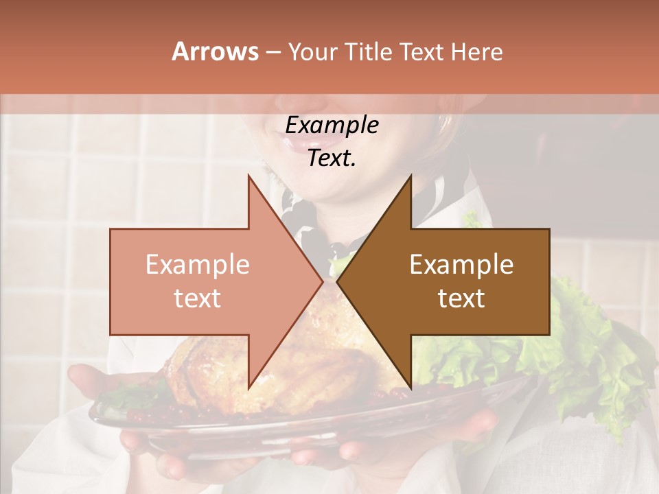 Woman Hat Salad PowerPoint Template