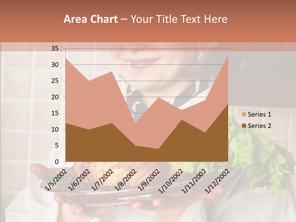 Woman Hat Salad PowerPoint Template