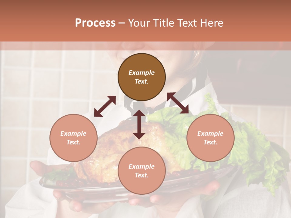 Woman Hat Salad PowerPoint Template