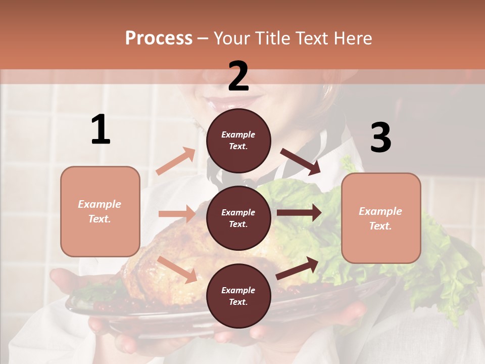 Woman Hat Salad PowerPoint Template