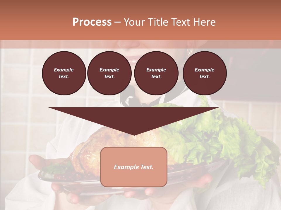 Woman Hat Salad PowerPoint Template