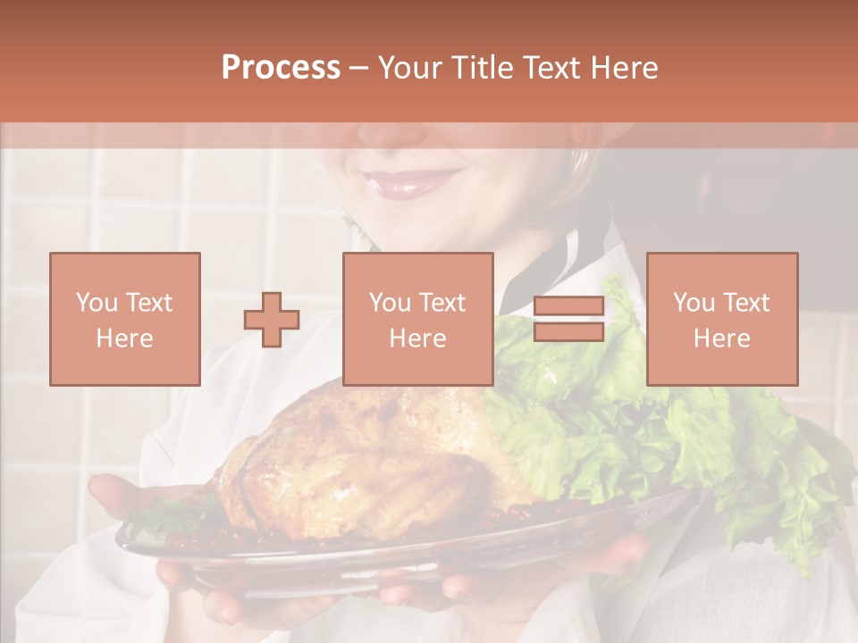 Woman Hat Salad PowerPoint Template