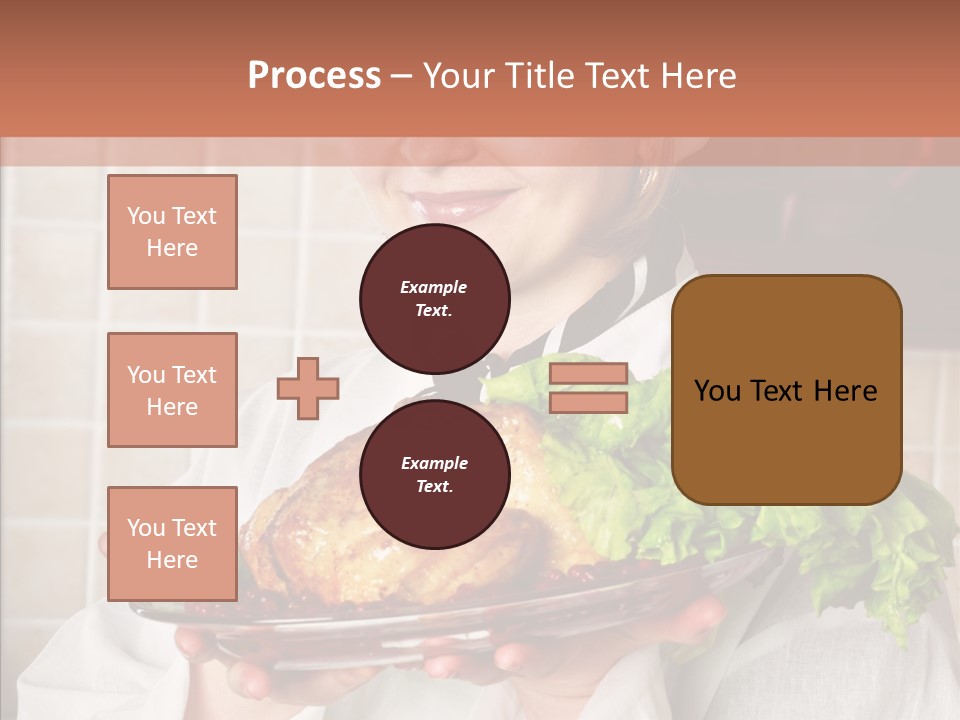 Woman Hat Salad PowerPoint Template
