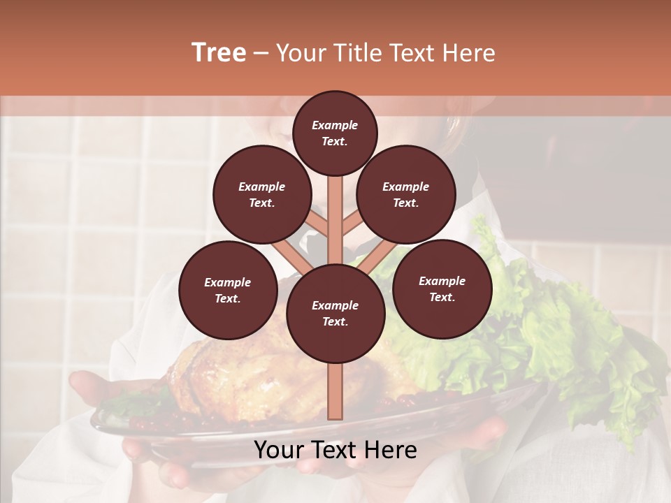 Woman Hat Salad PowerPoint Template