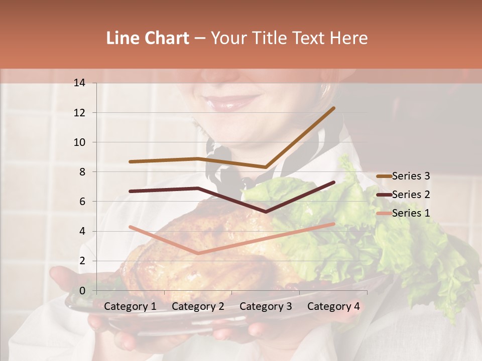 Woman Hat Salad PowerPoint Template