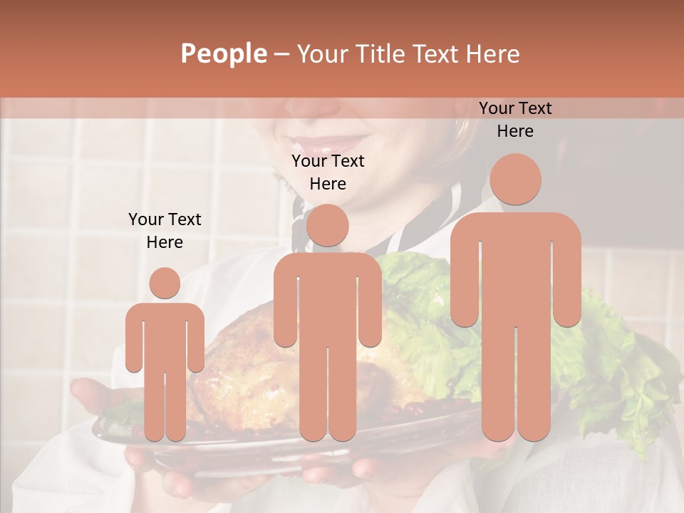 Woman Hat Salad PowerPoint Template