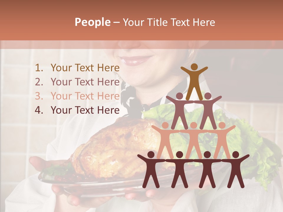 Woman Hat Salad PowerPoint Template