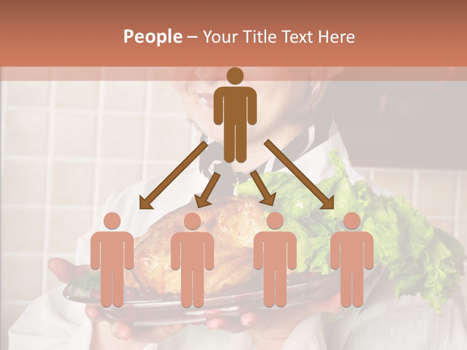 Woman Hat Salad PowerPoint Template