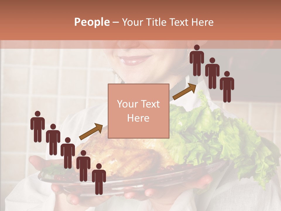 Woman Hat Salad PowerPoint Template