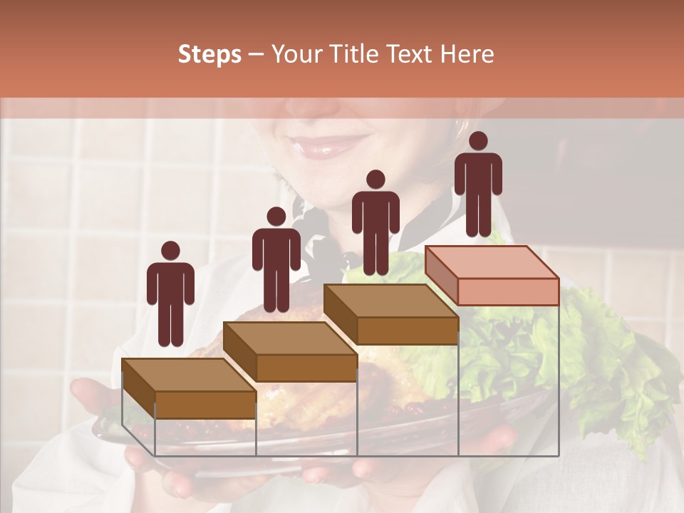 Woman Hat Salad PowerPoint Template