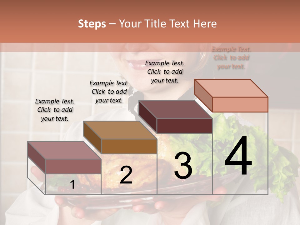 Woman Hat Salad PowerPoint Template