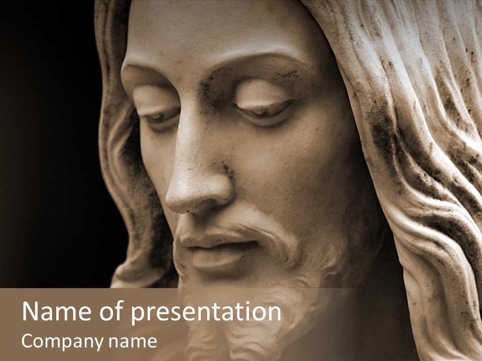 Sepia Christ PowerPoint Template