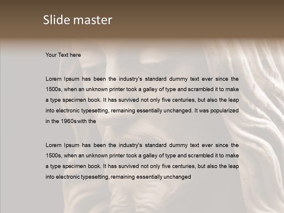 Sepia Christ PowerPoint Template